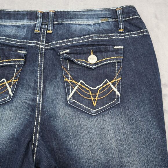 Zanadi Shorts Women 24 Blue Denim Casual Outdoors Preppy Distressed Bermuda - Picture 12 of 14